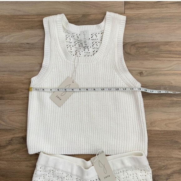 Joie 2 Pc Set Crochet Wide Leg Pants And Tank Top - Picture 5 of 11